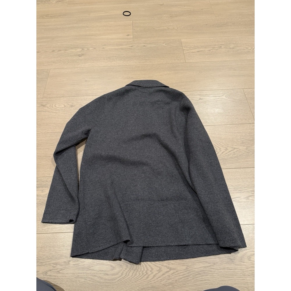 J. Crew Warwick Sweater‎ Blazer Heather Charcoal Wool Blend Size Small Preppy - Picture 6 of 6